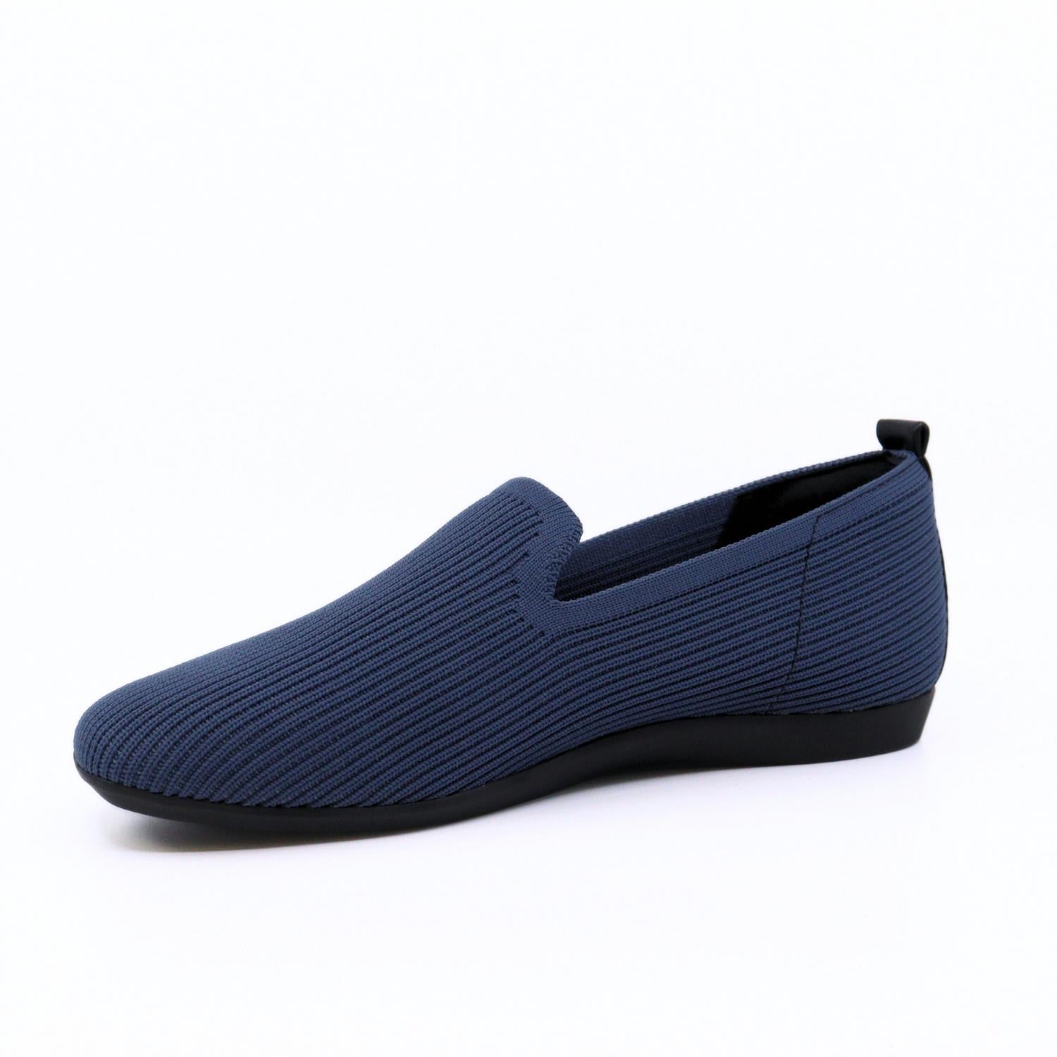 bussola Women's Vista Knit Low Loafers in shadow blue - women's flats