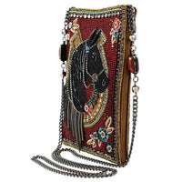 Mary Frances - Let's Gallop Beaded Horse Mini Crossbody Handbag