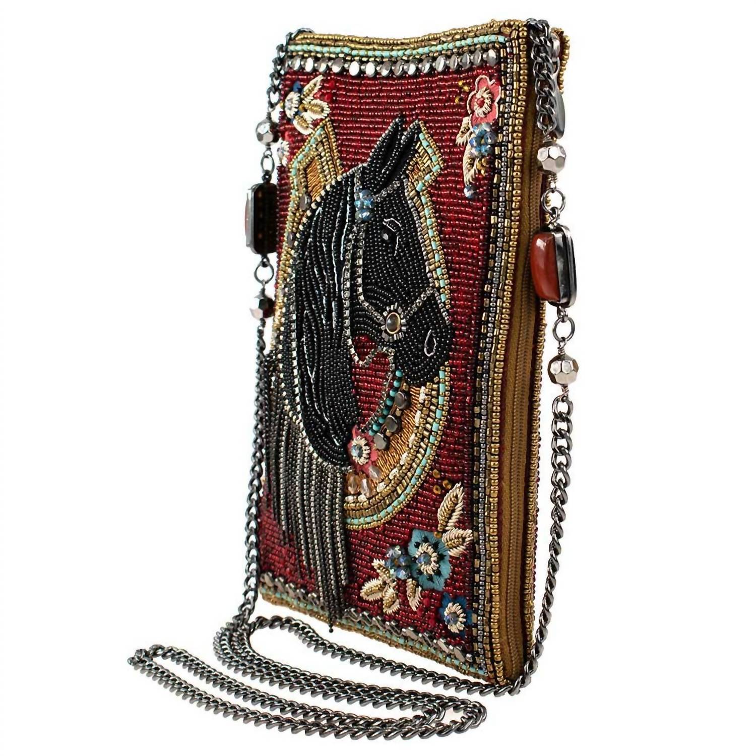 Mary Frances - Let's Gallop Beaded Horse Mini Crossbody Handbag