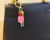 Ellison+Young - Women's Pickleball Cherry Bag Charm And Keychain