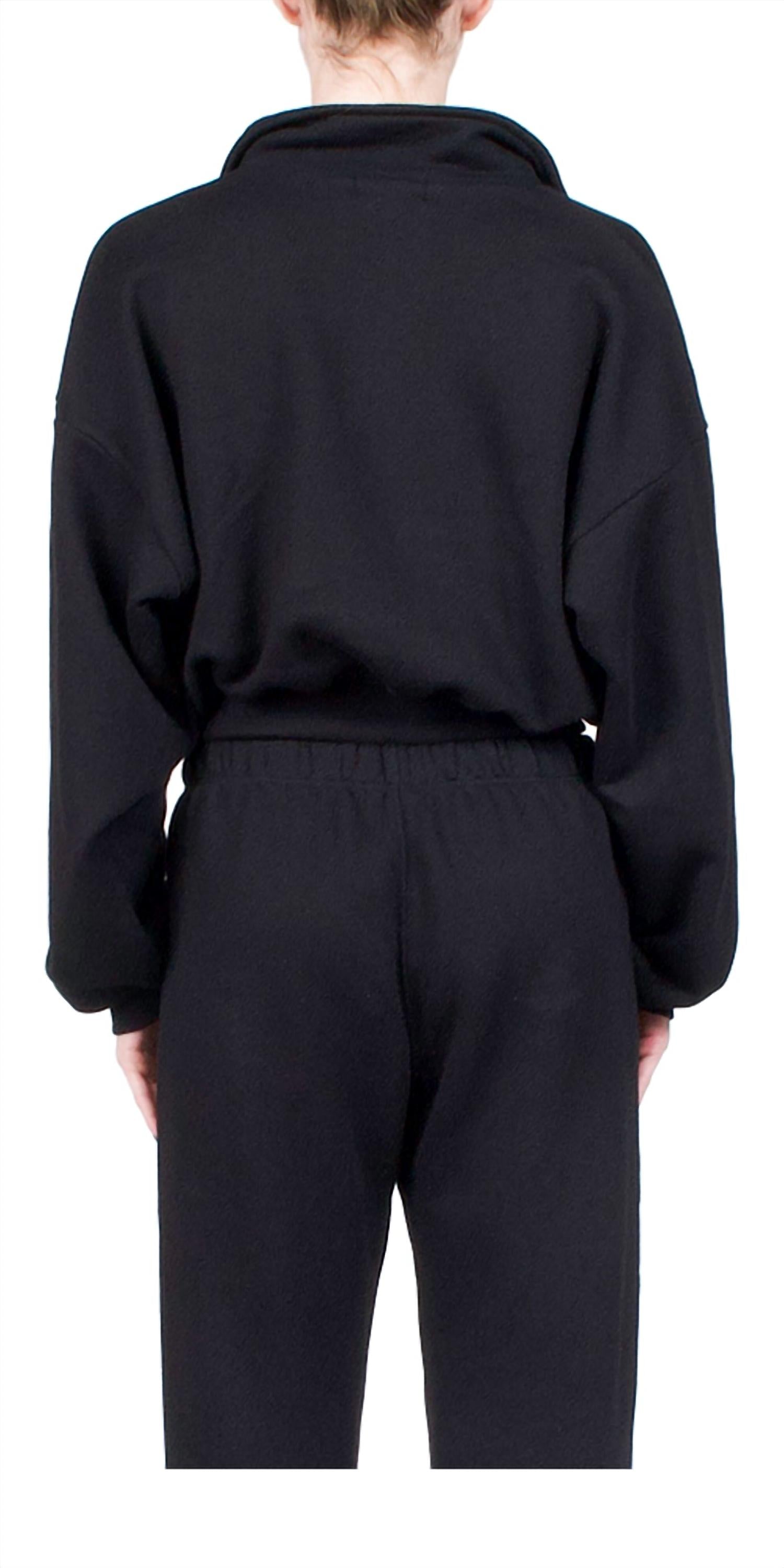 Eterne - Cropped Half-zip Sweatshirt