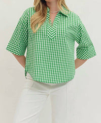 Entro - Gingham Top
