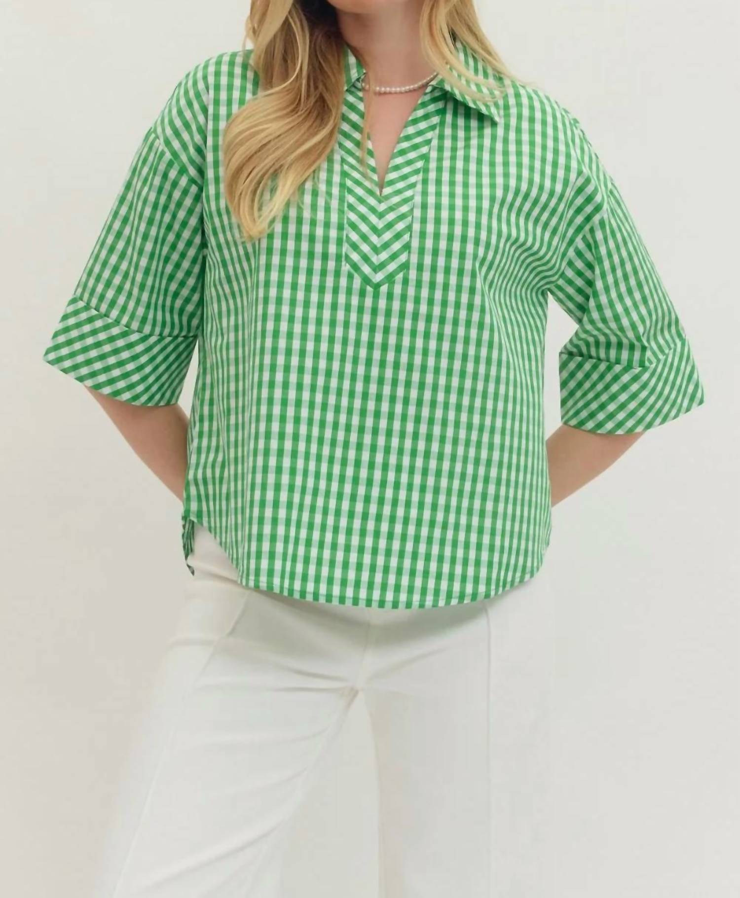 Entro - Gingham Top