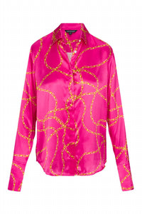 catherine gee Sophie Blouse in dua chain - women's blouse - detail view