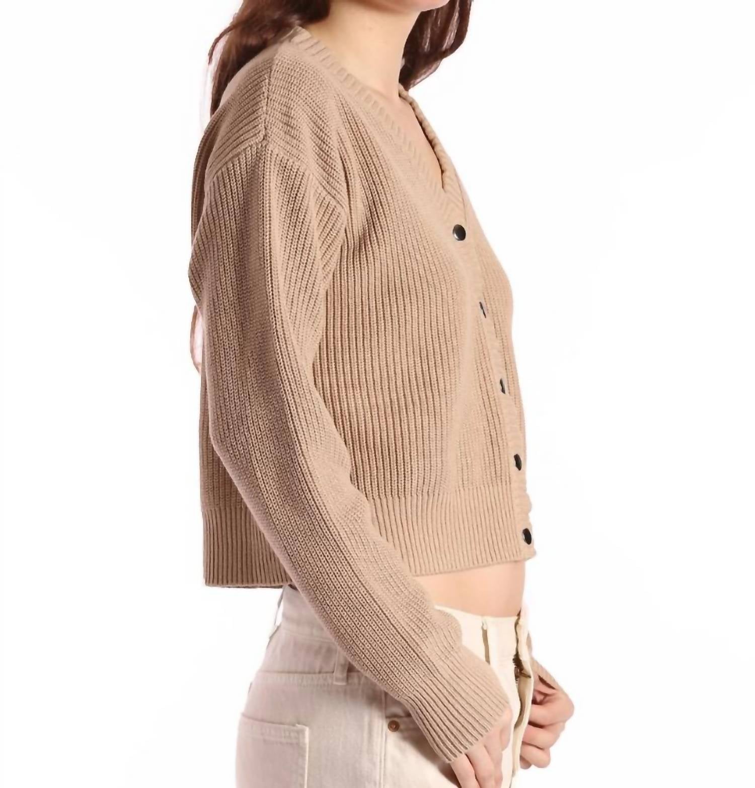 Minnie Rose - Cotton Shaker Crop Cardigan