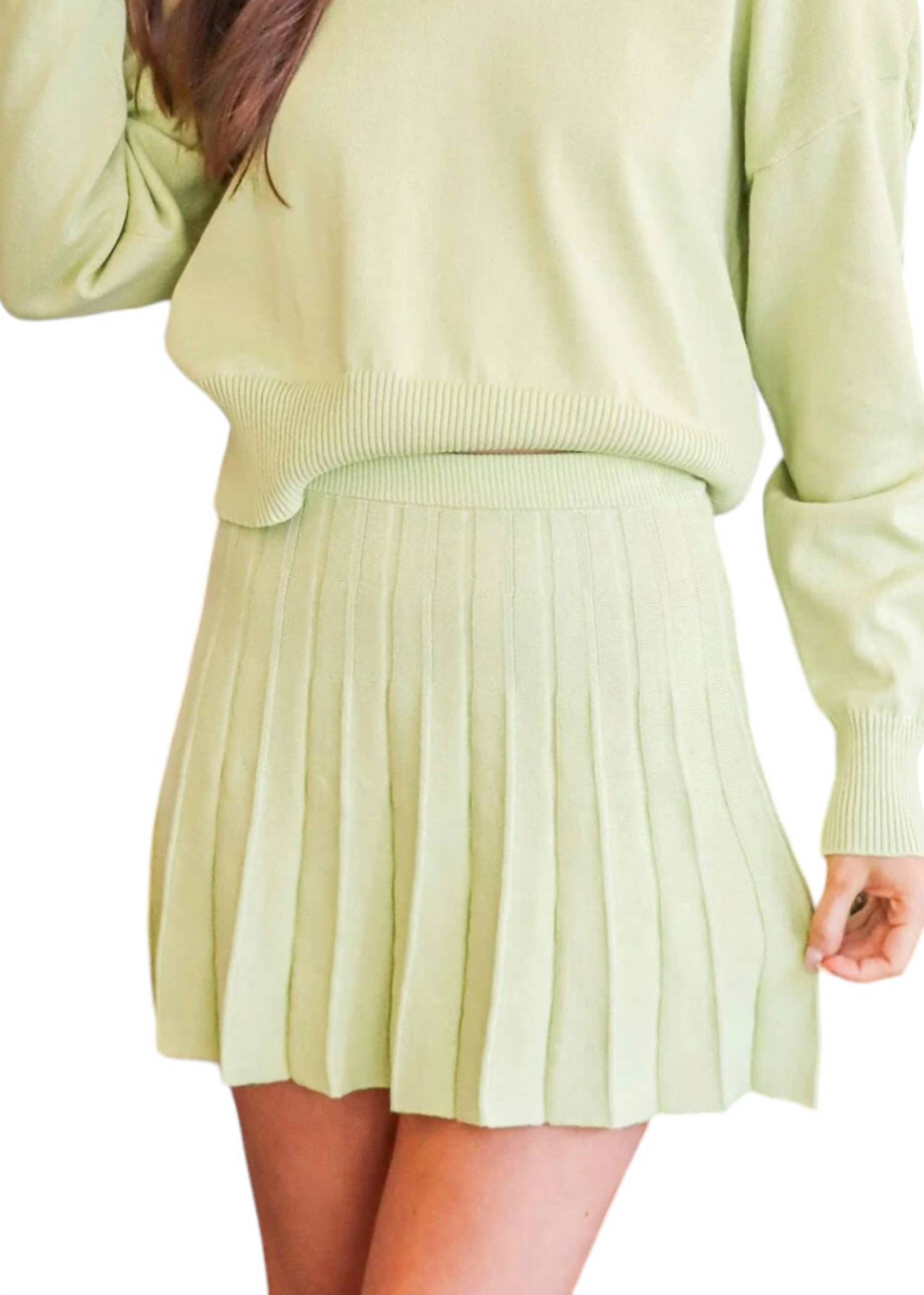 Bailey Rose - Pleated Mini Skirt