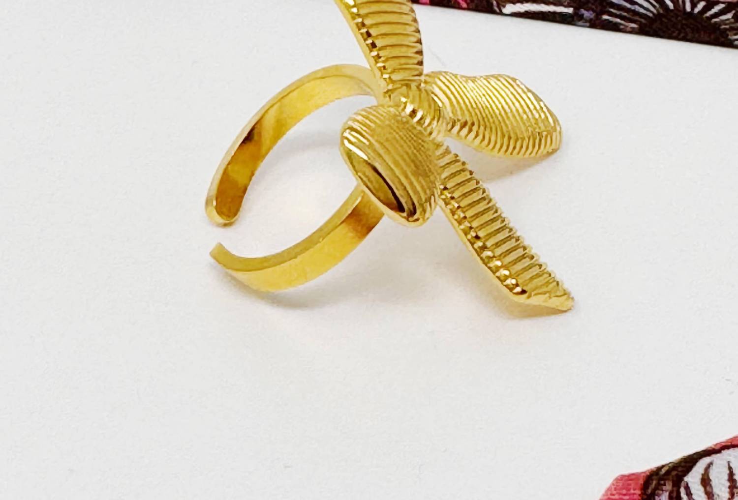 Ellison+Young Women's Cabled Bow Ring in gold - women's jewelry - view 4
