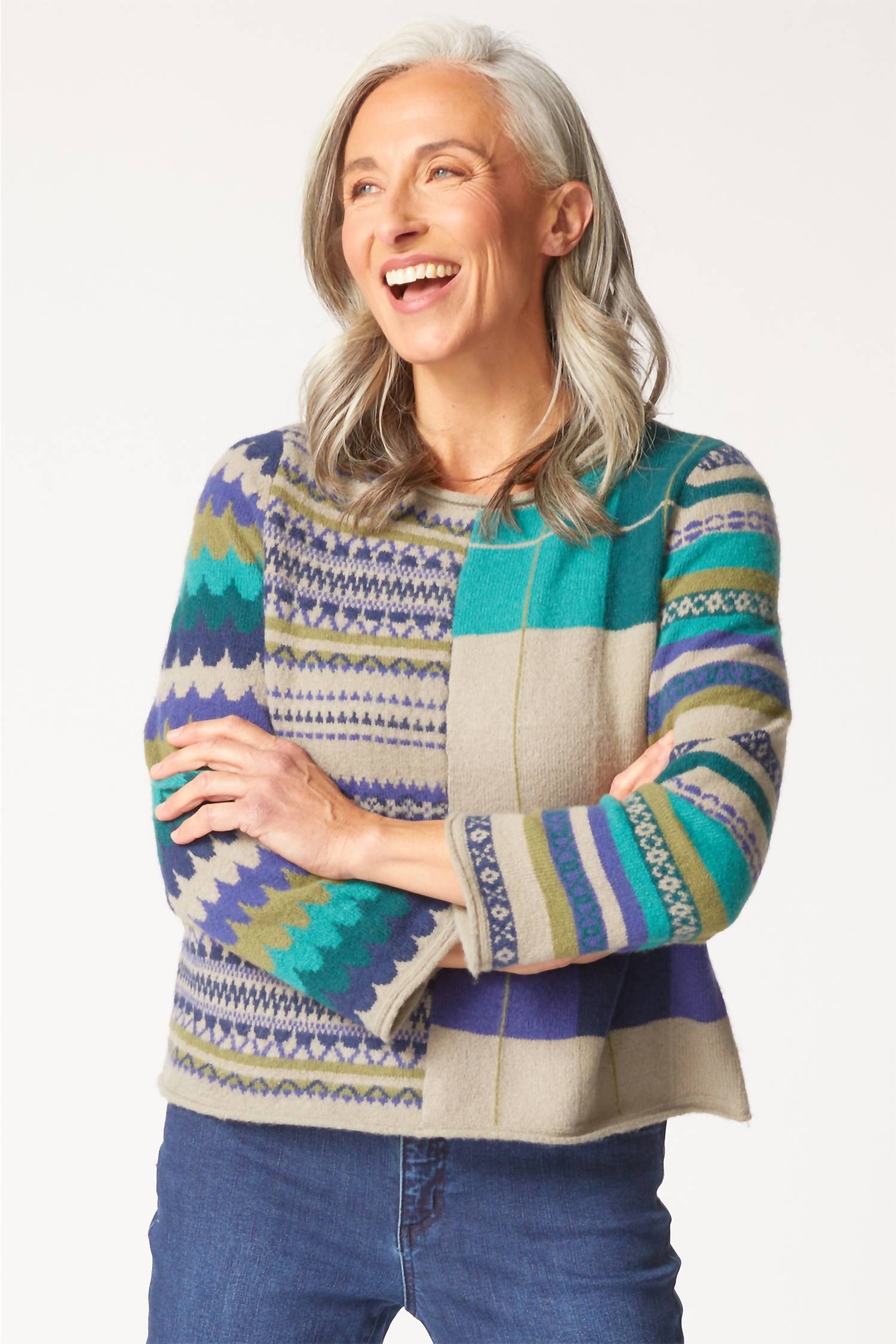Habitat - Winter Whimsy Mixed Pattern Pullover