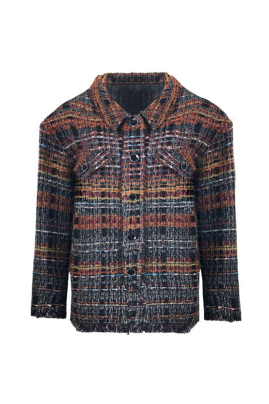 Frank Lyman - Textured Tweed Jacket Shirt