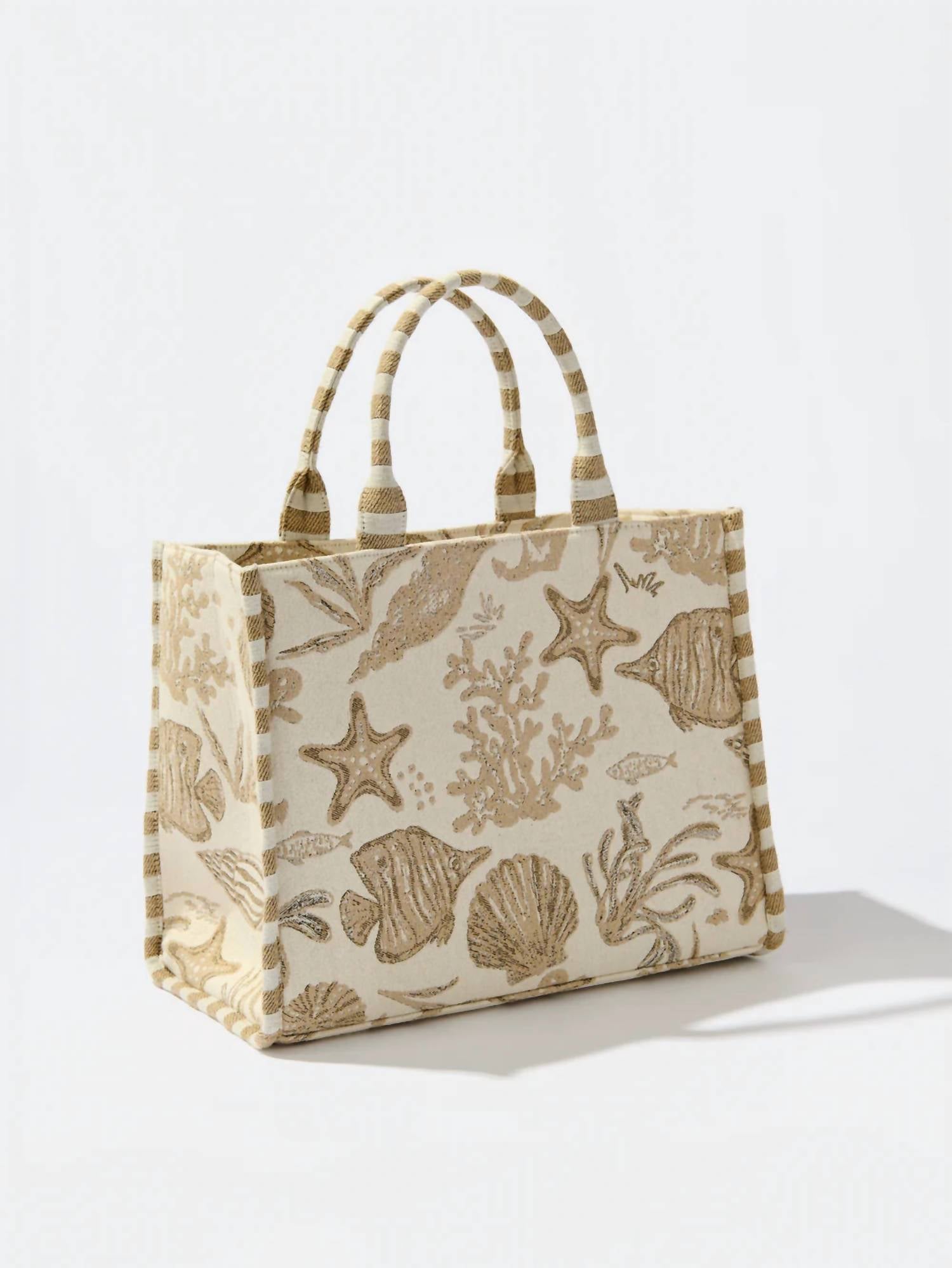 Shiraleah - Women's Coastal Jacquard Tote
