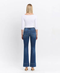 Vervet By Flying Monkey - HIGH RISE TROUSER HEM BOOTCUT JEANS