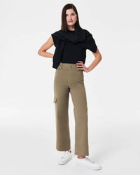 Spanx - Stretch Twill Cropped Cargo Pant