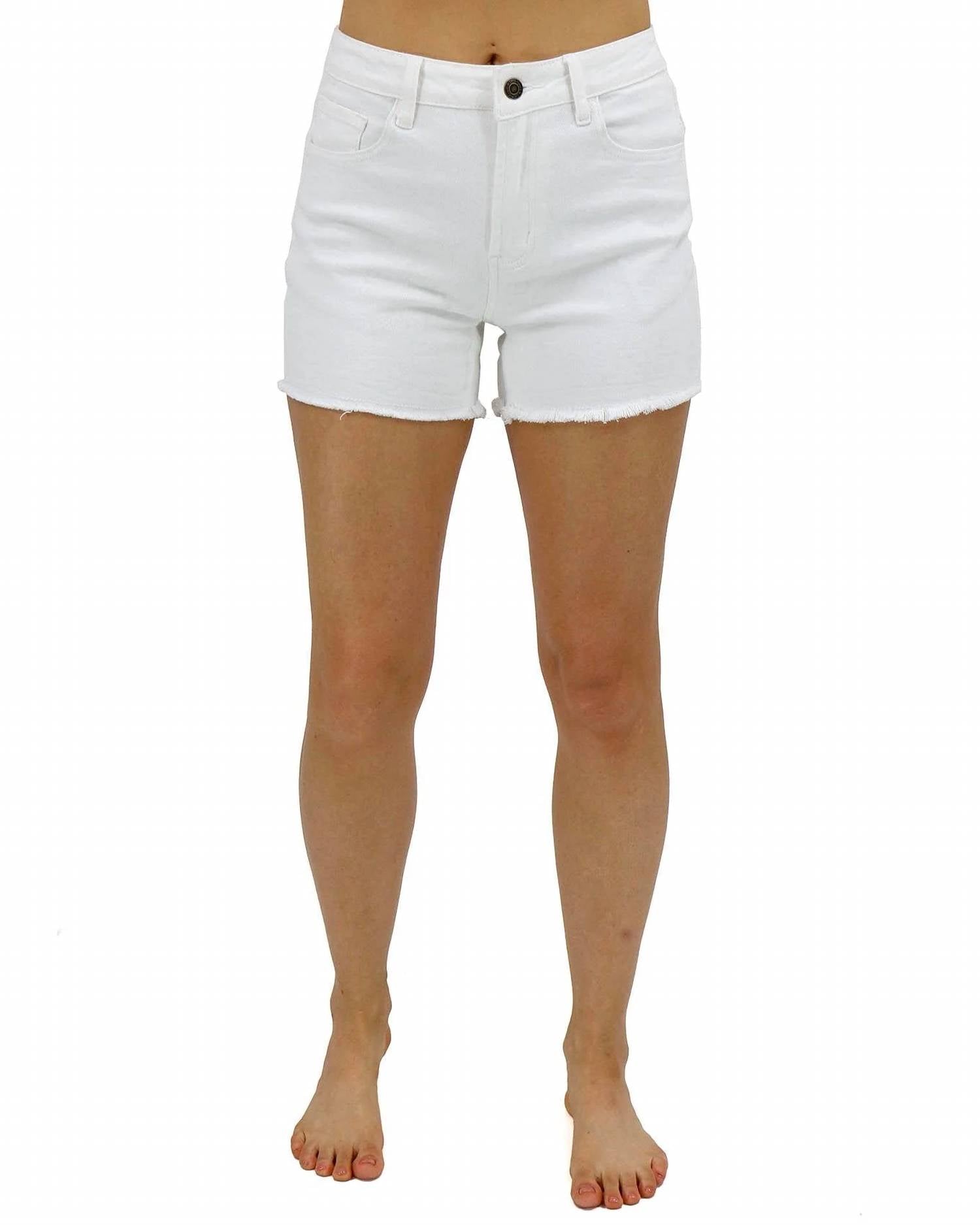 Grace And Lace - Casual Colored Denim Shorts