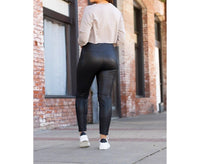 Julia Rose - Farrah High-waisted Faux Leather Leggings
