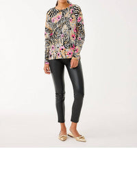 Lilly Pulitzer Salima Crew Neck Sweater in rutabaga el morocco - women's sweater - alternate view