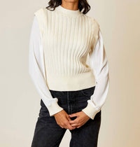 Design History - Long Sleeve Sweater Vest