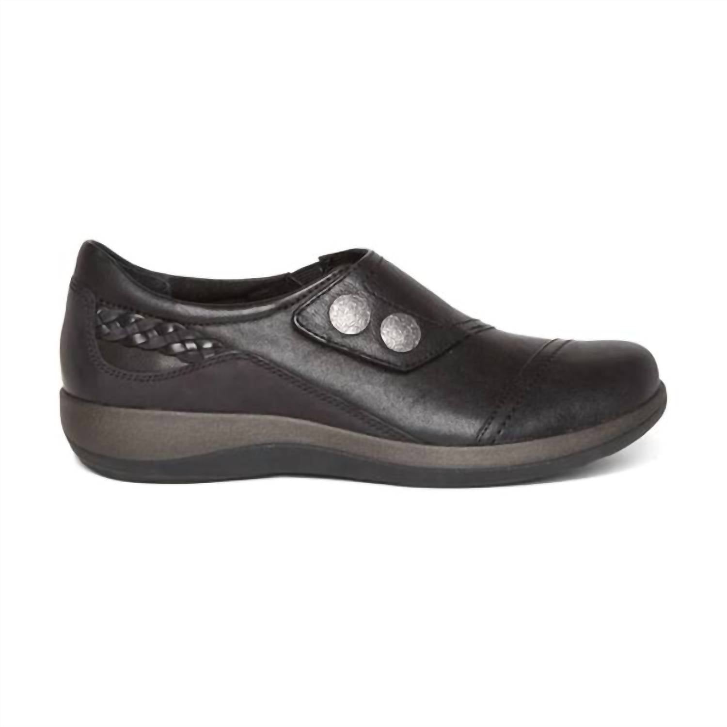 Aetrex - Women's Karina Leather Monk Strap Shoe