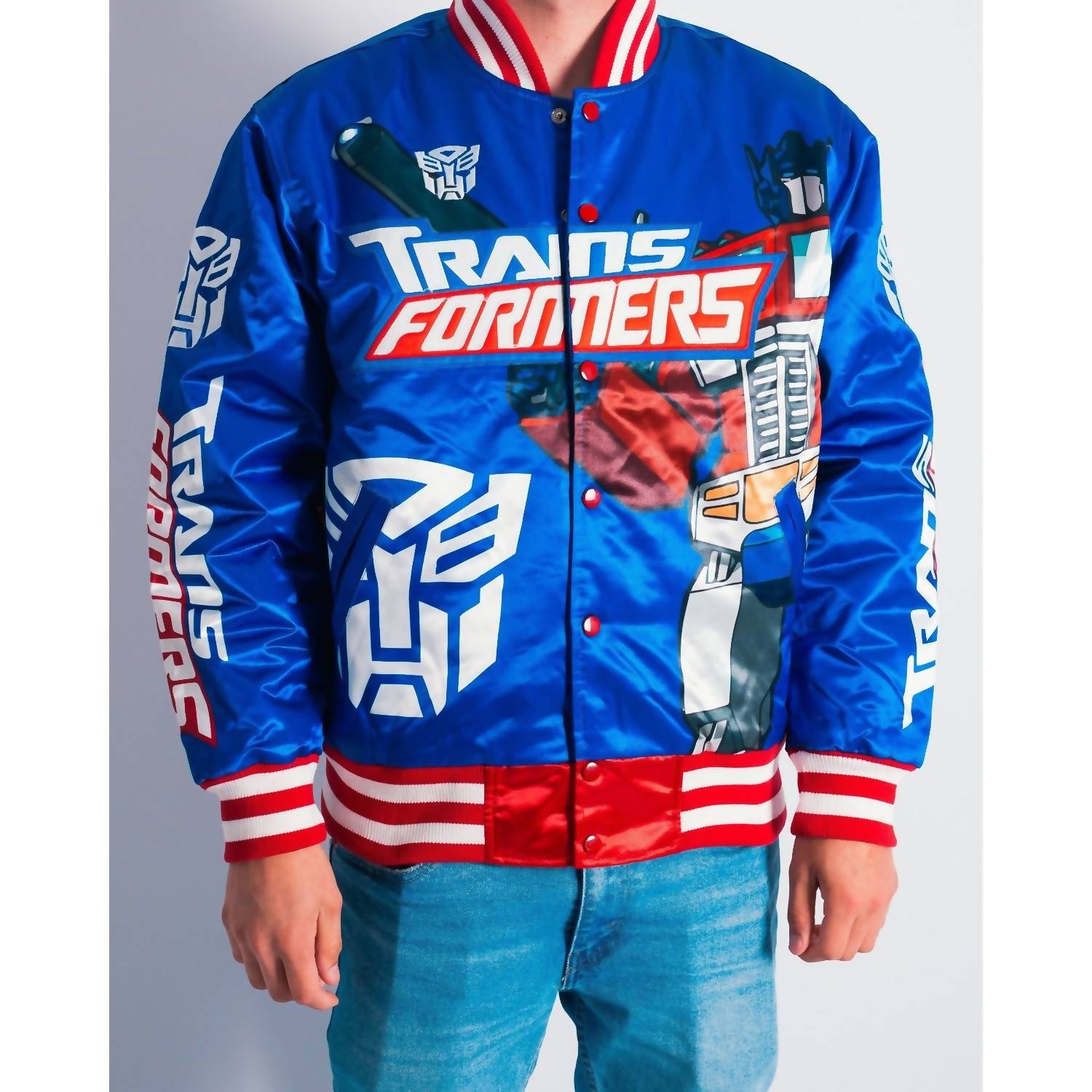 Headgear Classics - Optimus-prime Transformers Satin Jacket