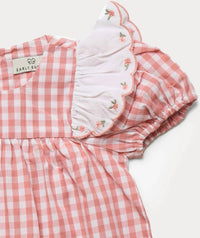 Early Sunday - Girl's Mia Gingham Check Romper