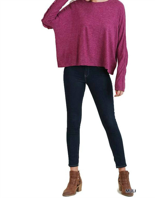 Umgee - Ruffle Detail Long Sleeve Top