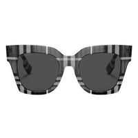 Burberry Kitty Sunglasses in check white black in black and white - women's accessory - alternate view
