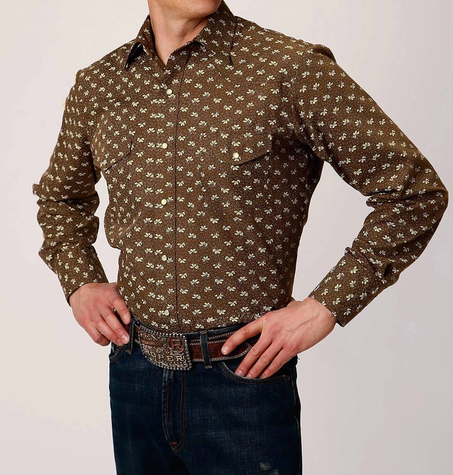 Roper - Men's Button Down Long Sleeve Shirt