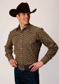 Roper - Men's Button Down Long Sleeve Shirt