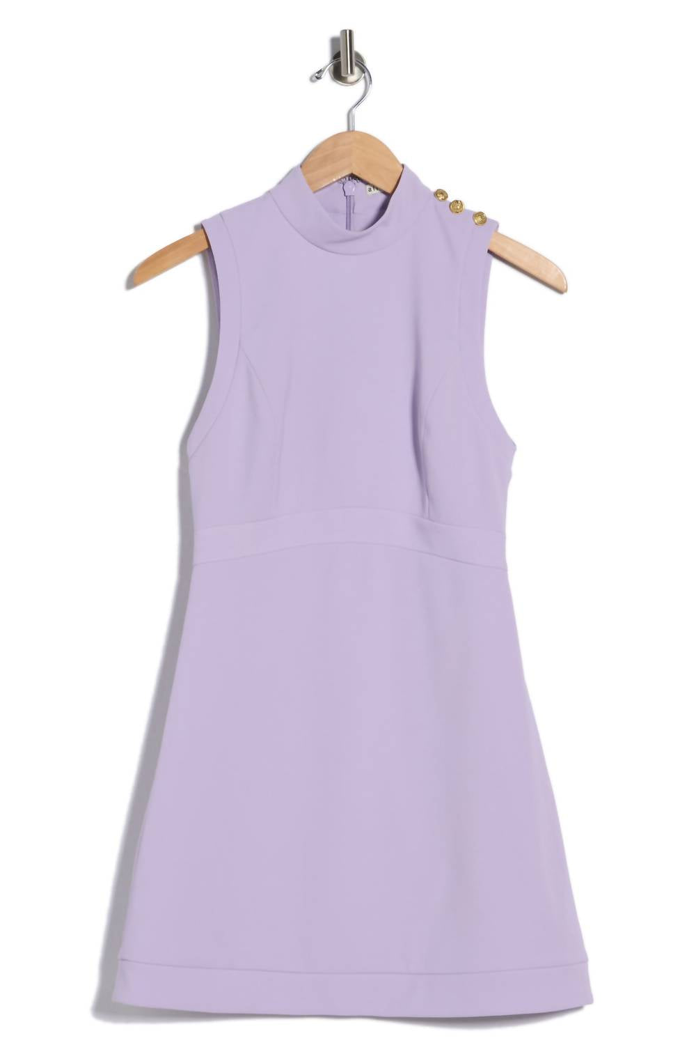 Alice + Olivia - Mock Neck Sleeveless Fit & Flare Dress