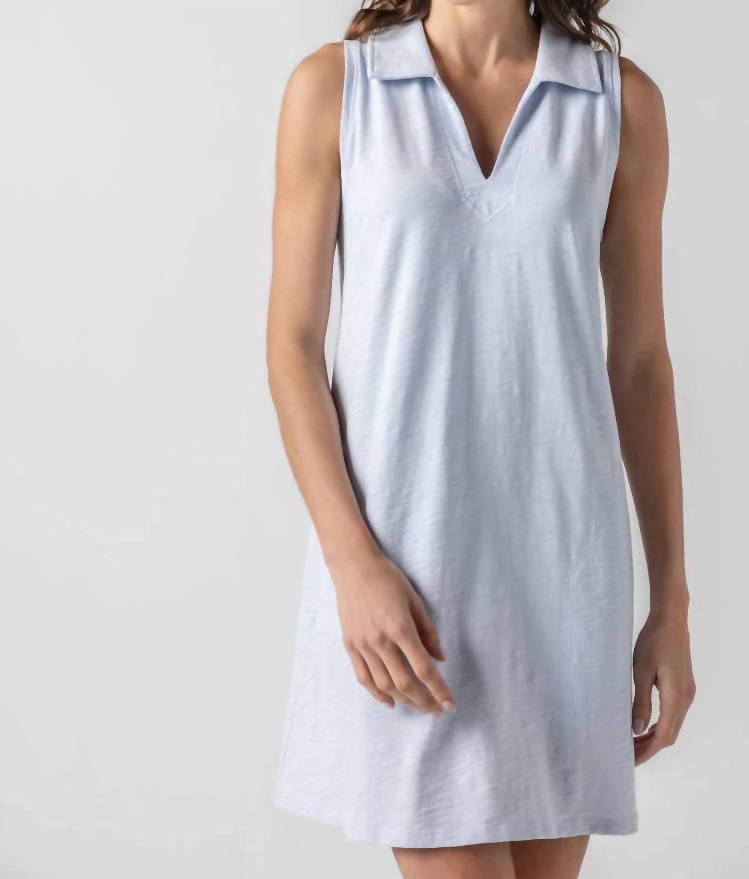 Lilla P - Sleeveless Collared Dress