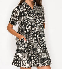 Meet Me In Santorini - Nysa's Ink Shirt Dress