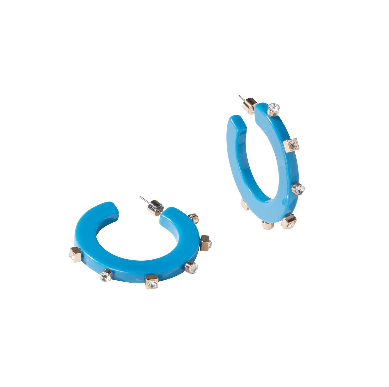 Smith & Co - Women's Small City Girl Jewel Hoop Earrings