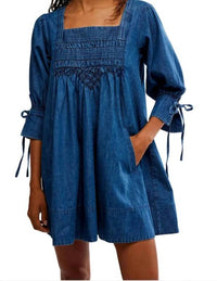Free People - Sonora Denim Mini Dress