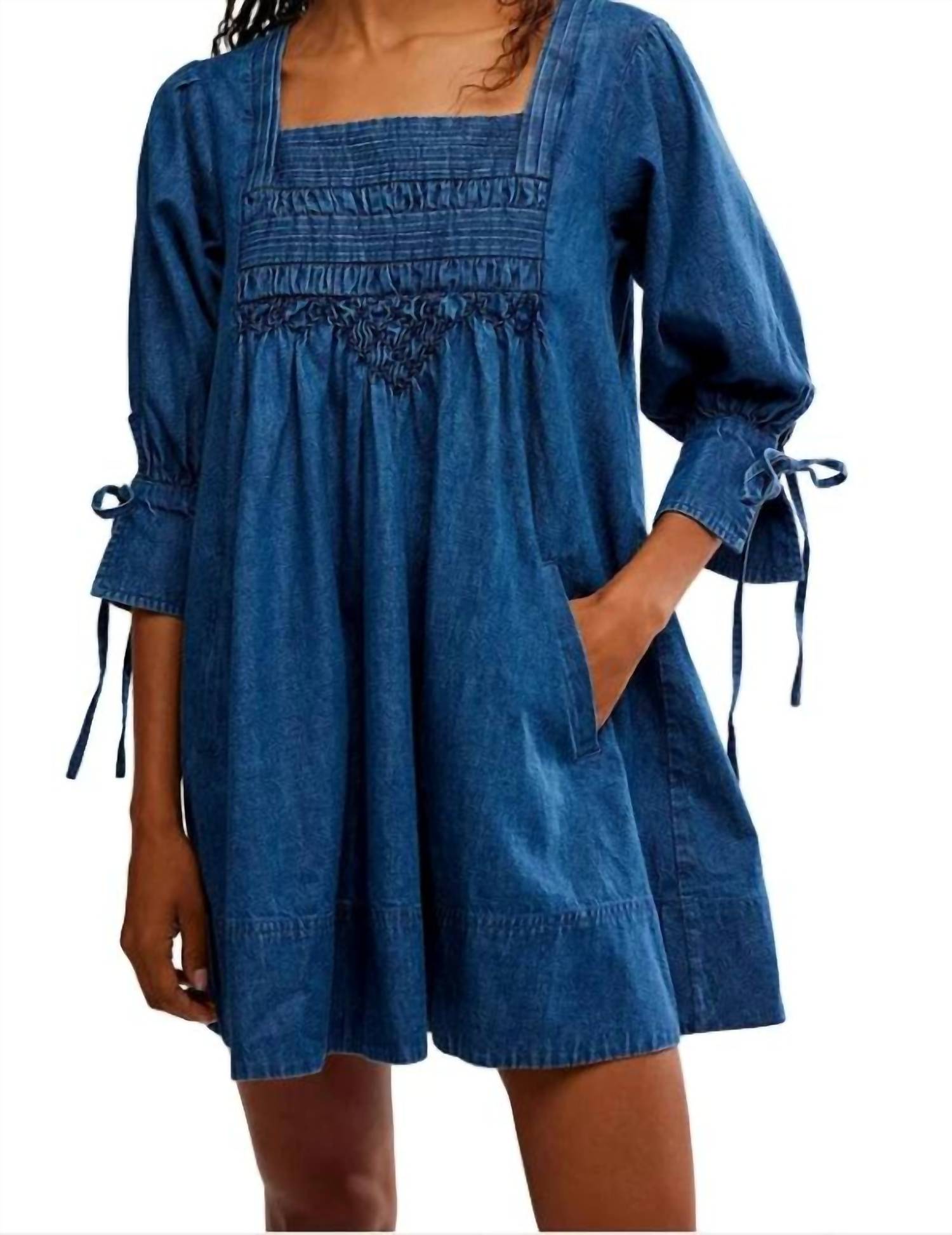 Free People - Sonora Denim Mini Dress