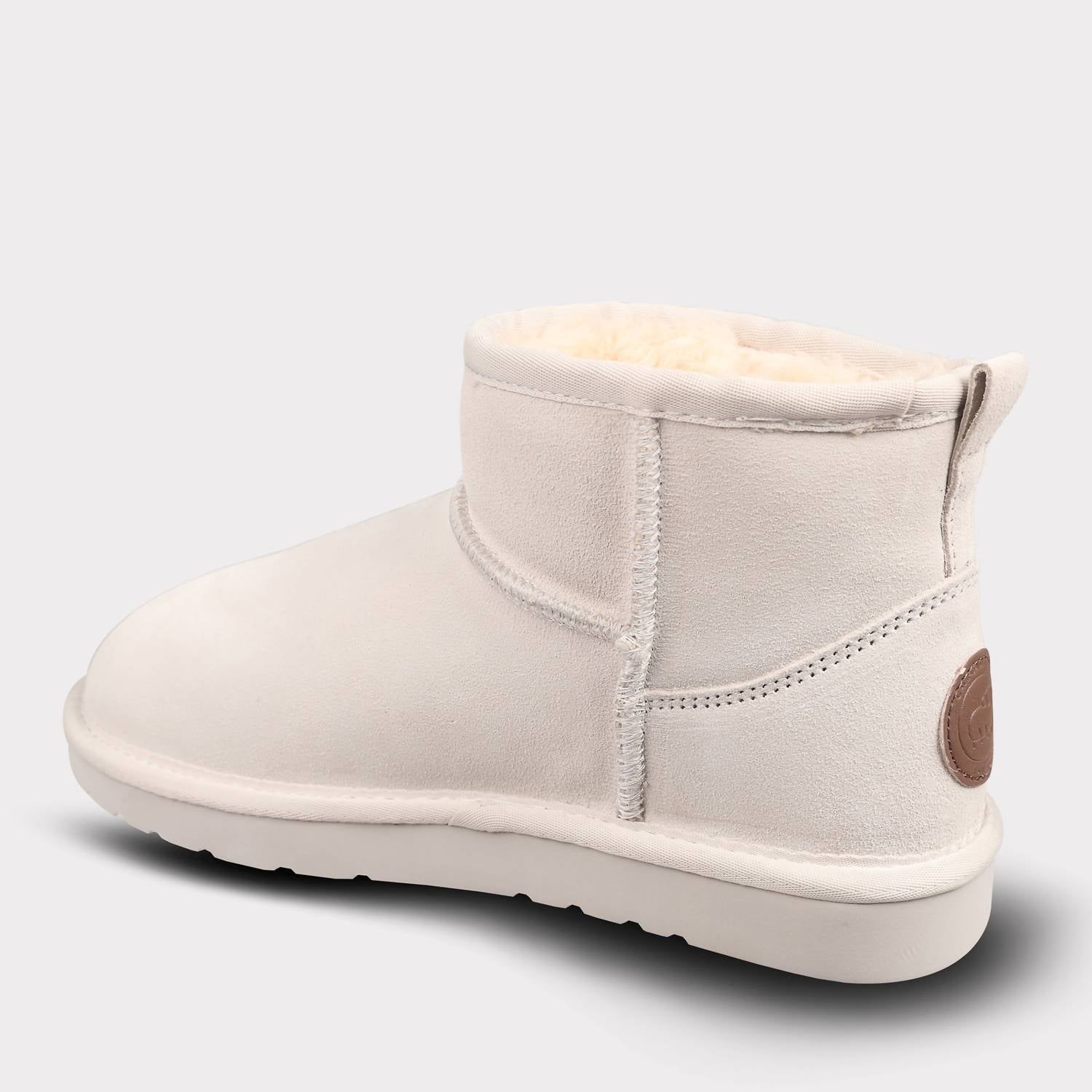 Lamo Women's Kora Short Slip On Boot in winter white - women's shoe - view 4