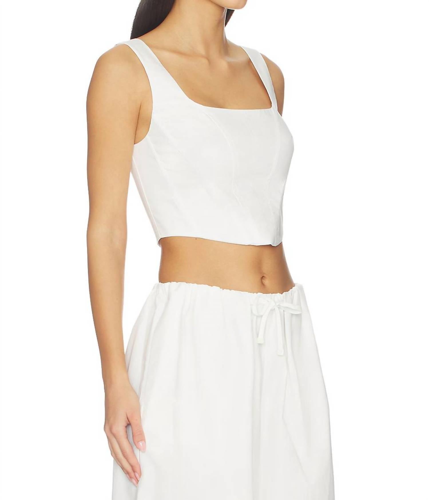 Jonathan Simkhai - Clio Cotton Bustier Top
