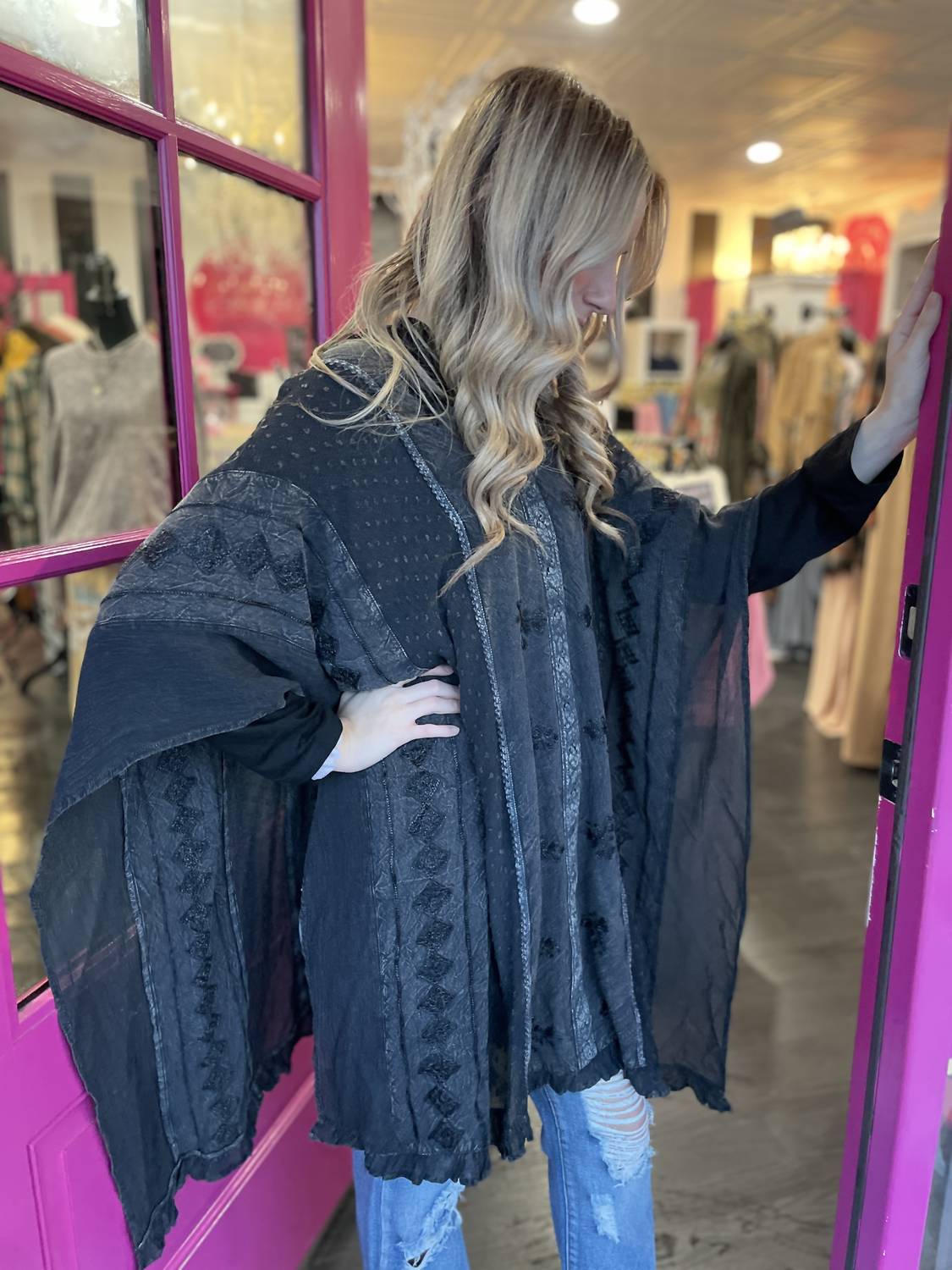 Young Threads - Bohemian Tapestry Poncho