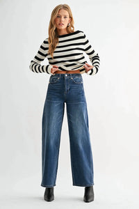 Jemina - High Rise Balloon Denim Pant