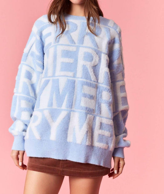 Peach Love - Powder Merry Sweater
