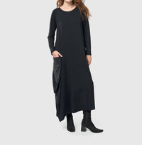 ALEMBIKA Midnight Maxi Dress in black - women's dress