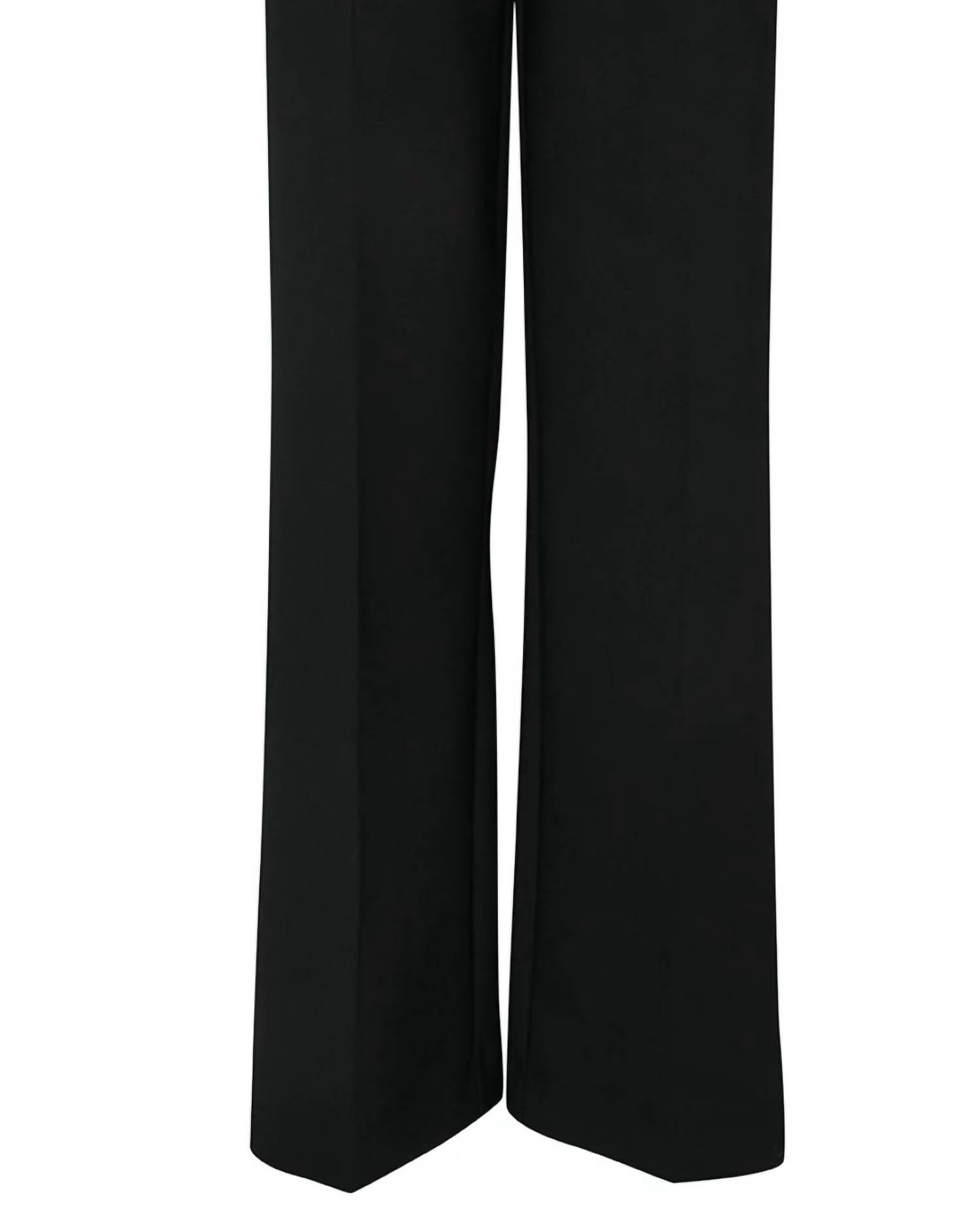 Oscar The Collection Women's Amber Trousers in black - women's shorts - detail view