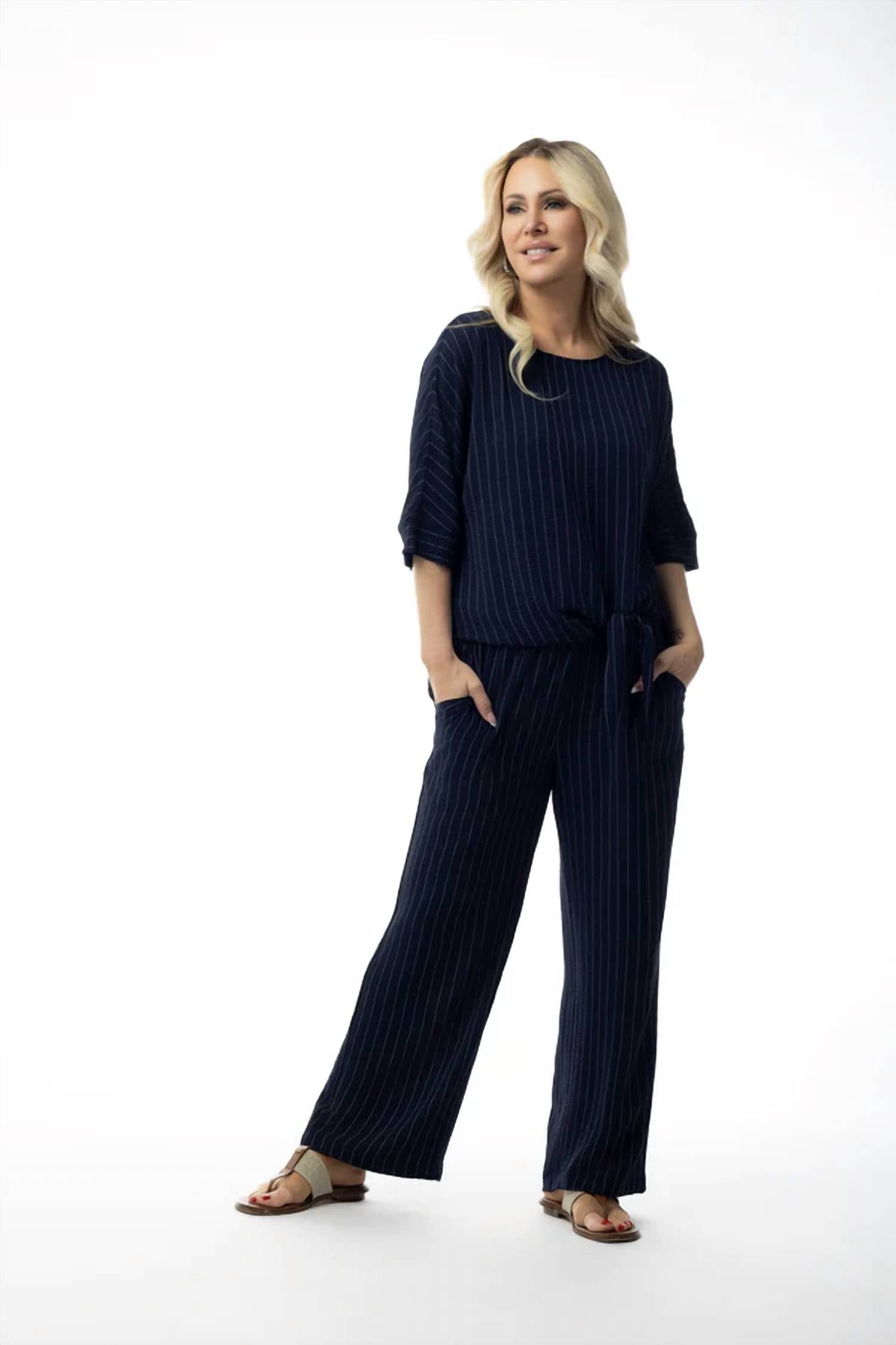 Pure Essence - Hanna Front Tie Top
