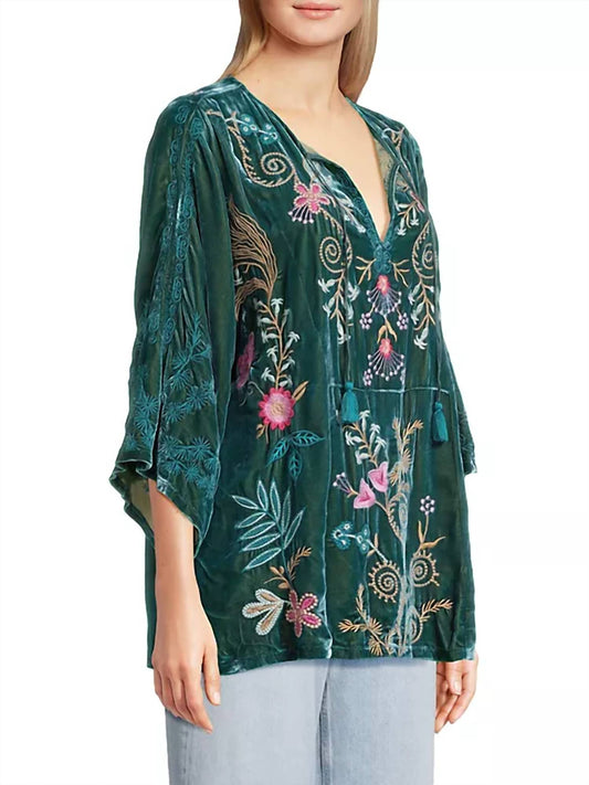 Johnny Was - Sisa Velvet Kaftan Blouse