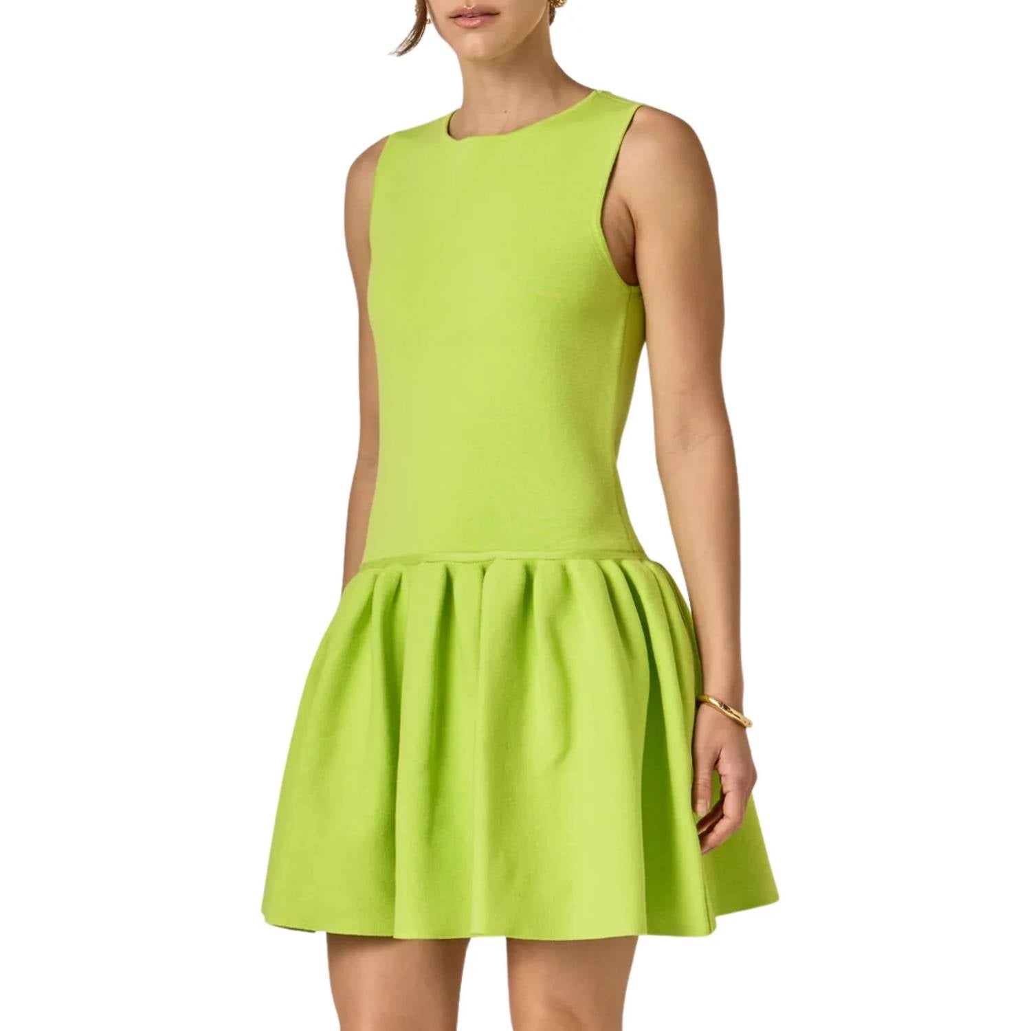 English Factory - Peplum Sleeveless Knit Dress