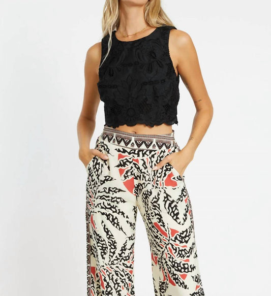 Caballero - Isabelle Black Lace Top