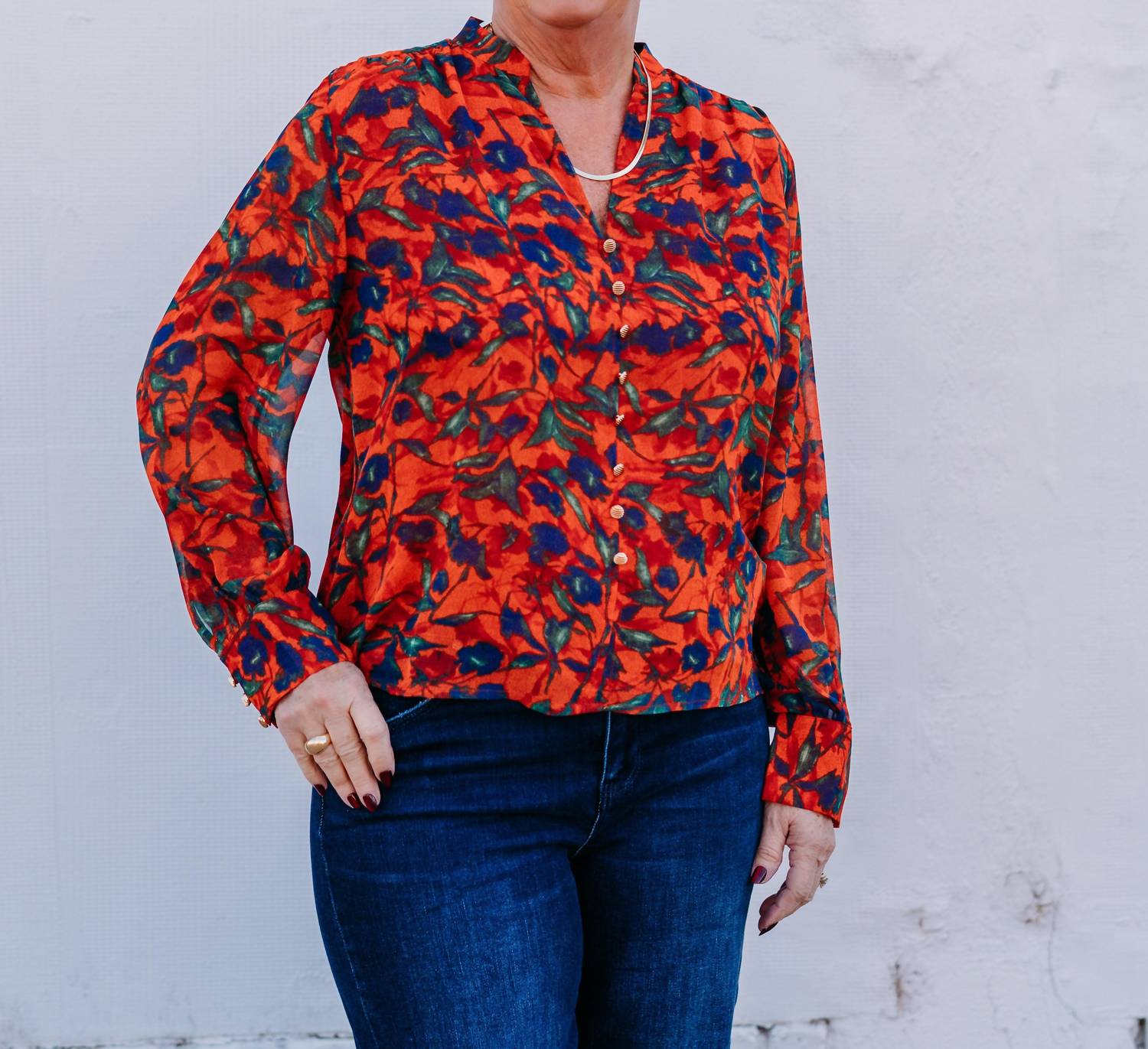 Joy Joy - Front Split Button Top
