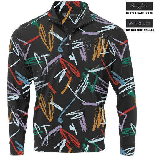 Swingjuice - Men's Golf Strokes Quarter Zip Sweatshirt