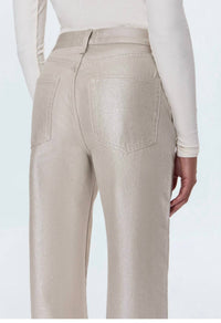 PISTOLA Tate High Rise Bowed Wide Leg Jean in champagne - women's jeans - view 6