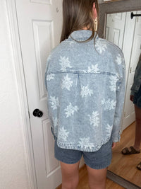 Bibi - Mariah Denim Floral Jacket