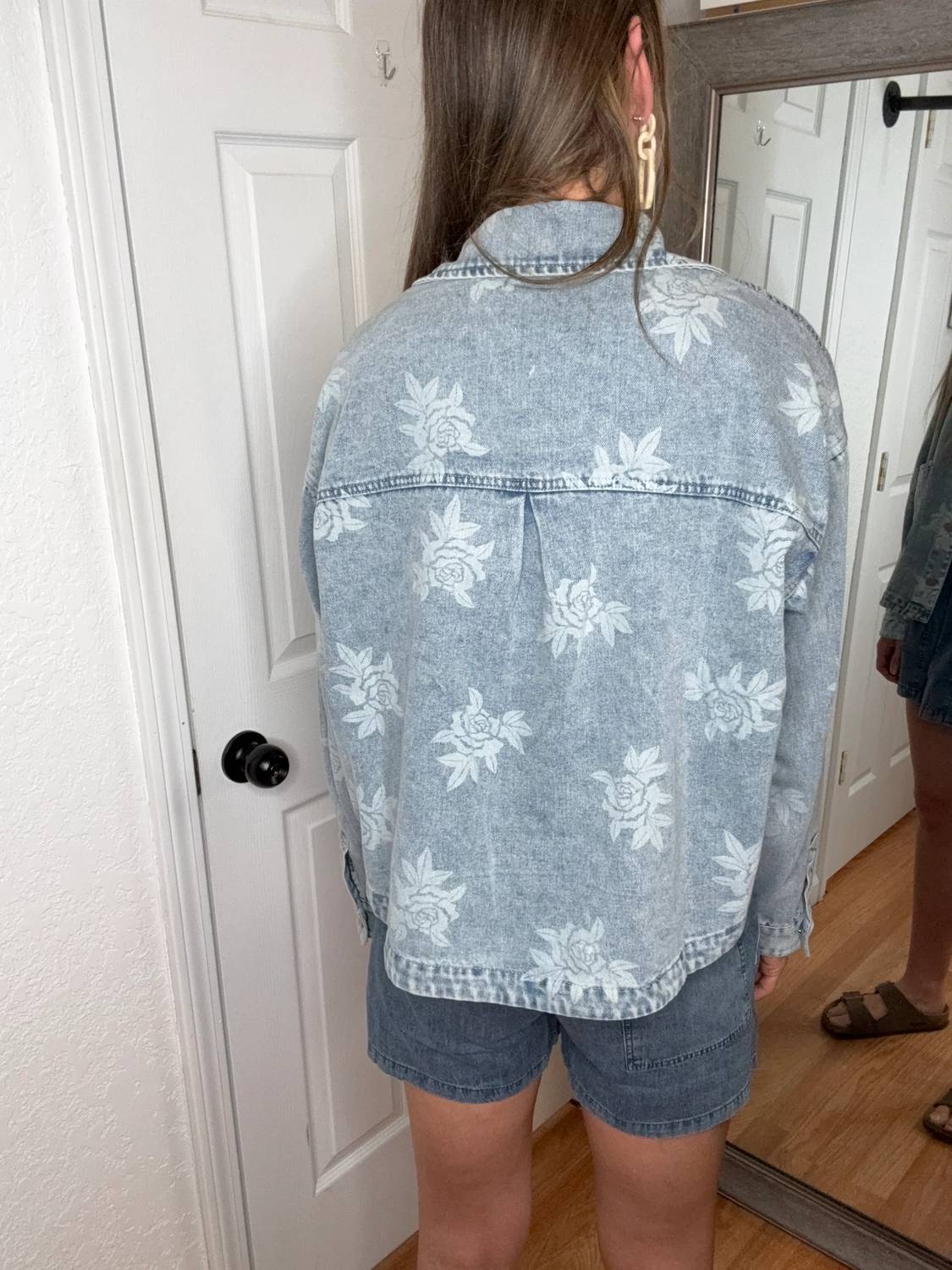 Bibi - Mariah Denim Floral Jacket