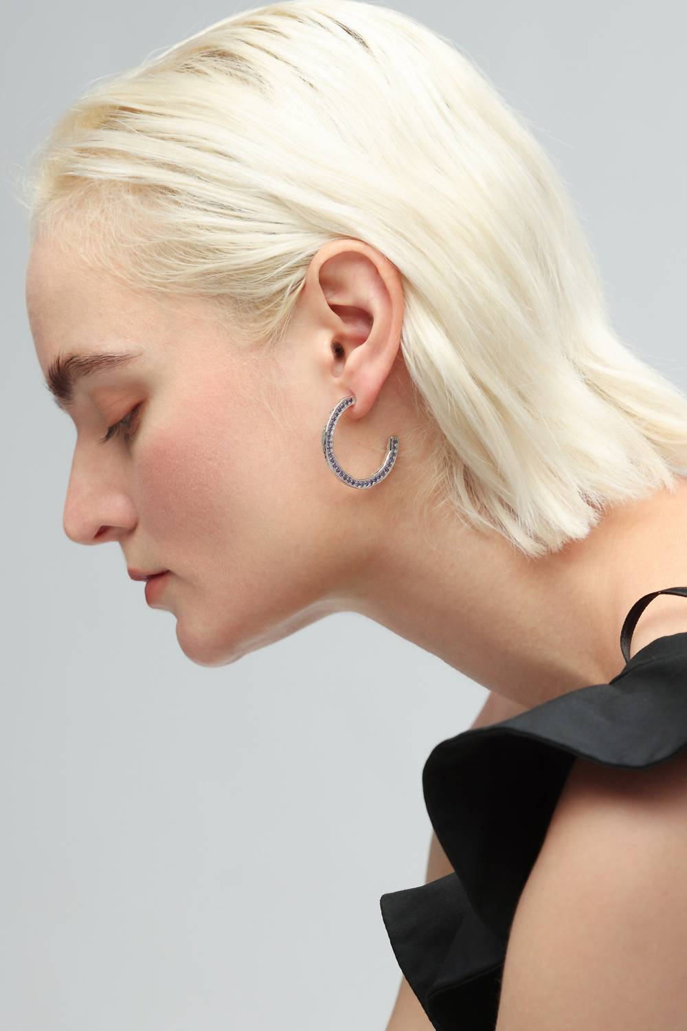 Classicharms - Women's Molten C Hoop Earrings